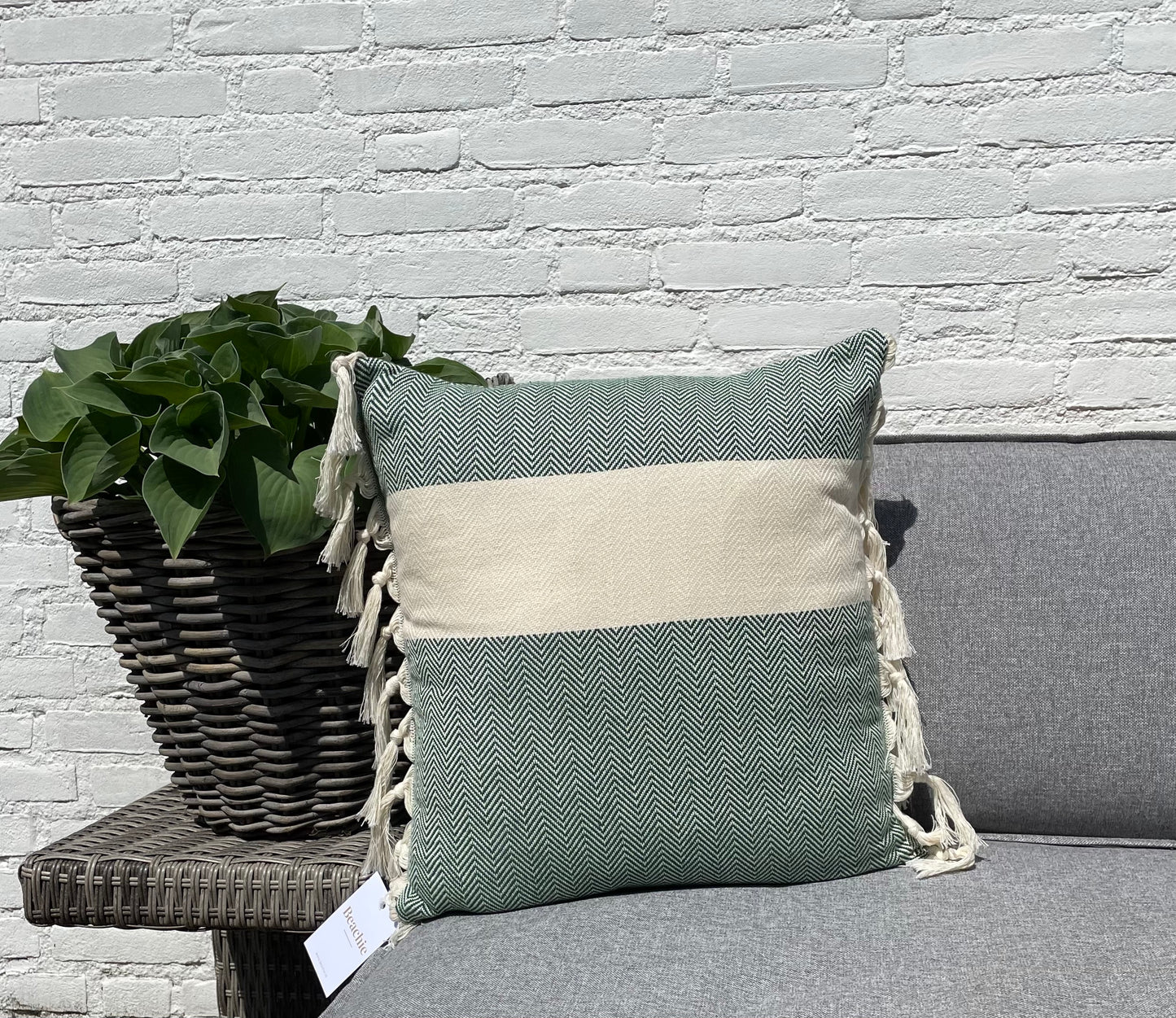 Beachie Cannes Groen 50 x 50 cm