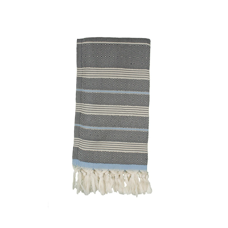 Beachie Bloemendaal Antraciet - baby blauw