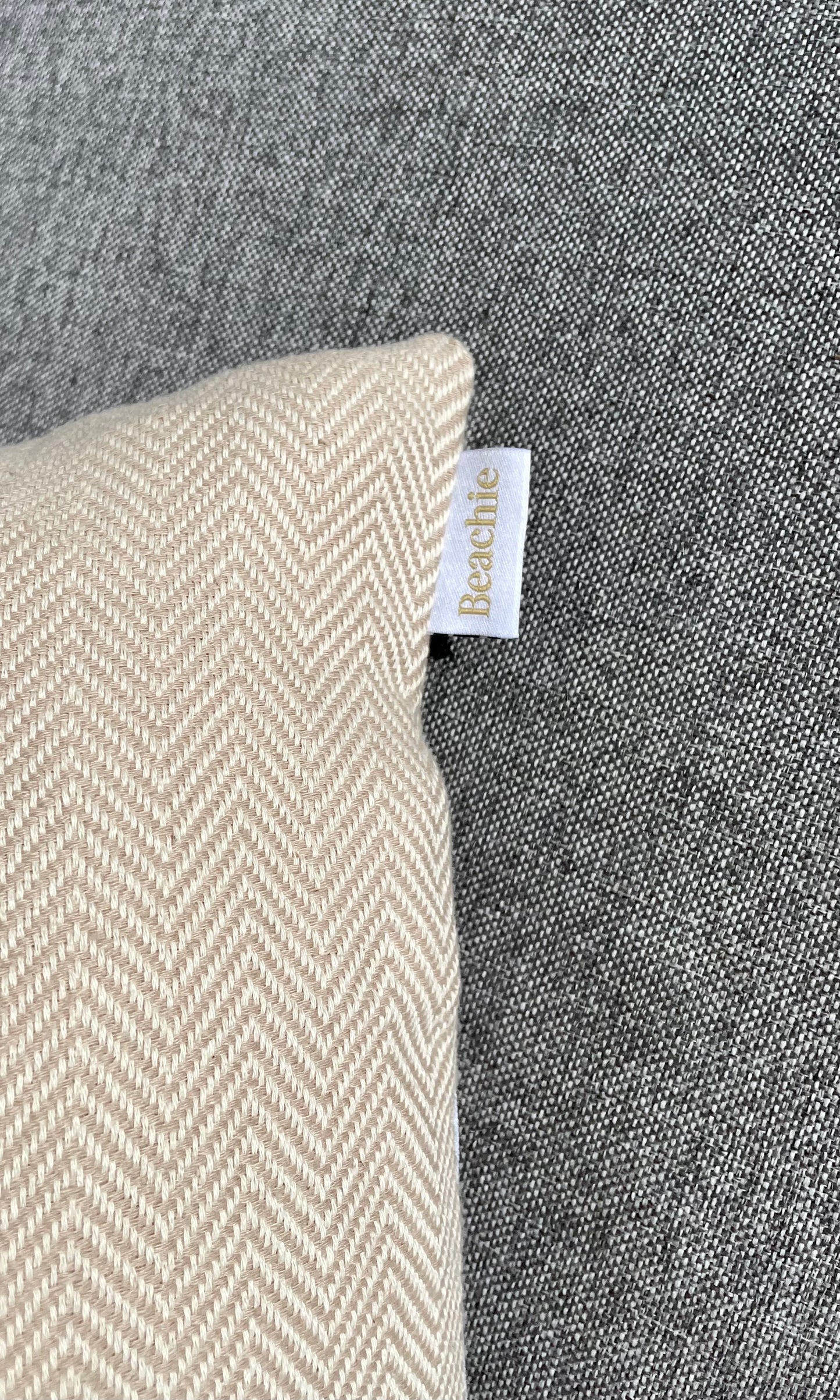 Beachie kussen Cannes beige 60 x 40 cm