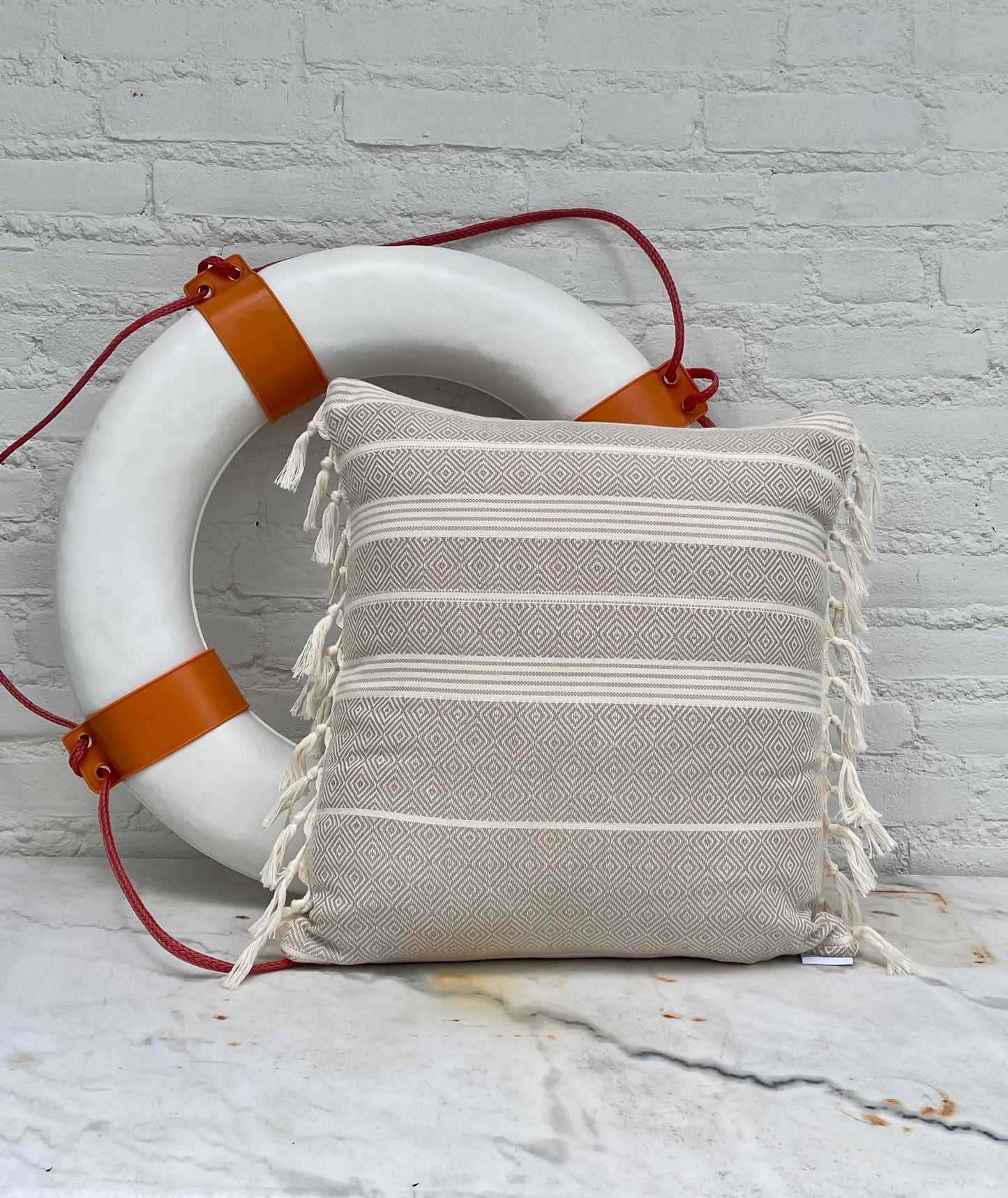 Beachie kussen Blanes beige 50 x 50 cm