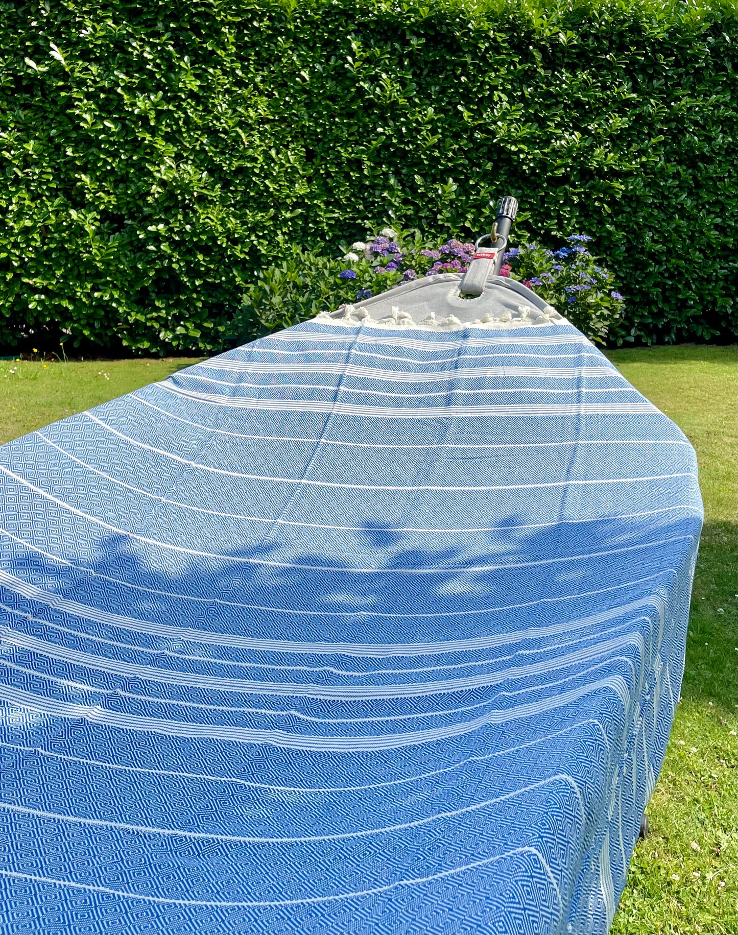 Beachie Bloemendaal Antraciet - baby blauw