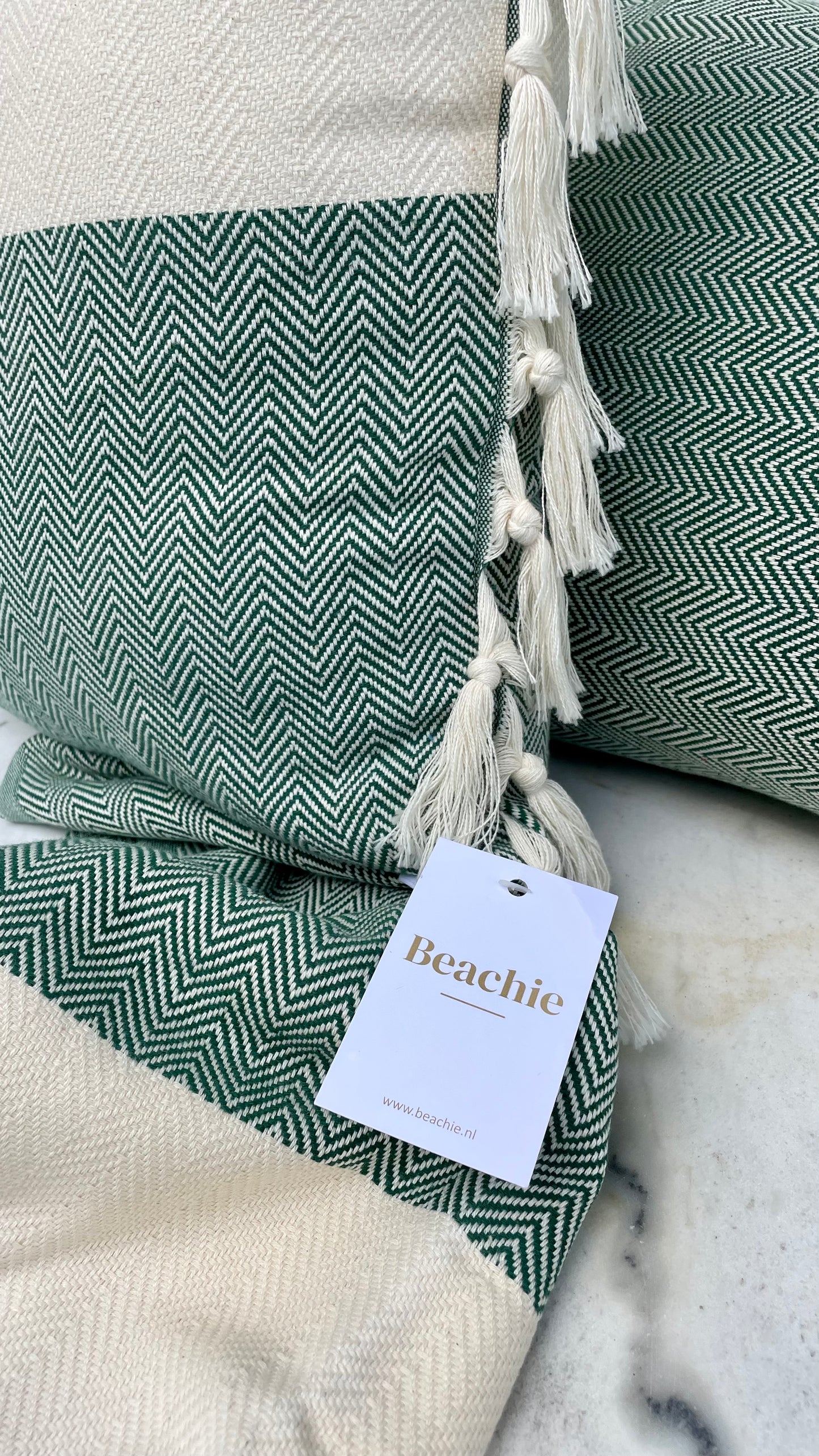 Beachie Cannes Groen 50 x 50 cm