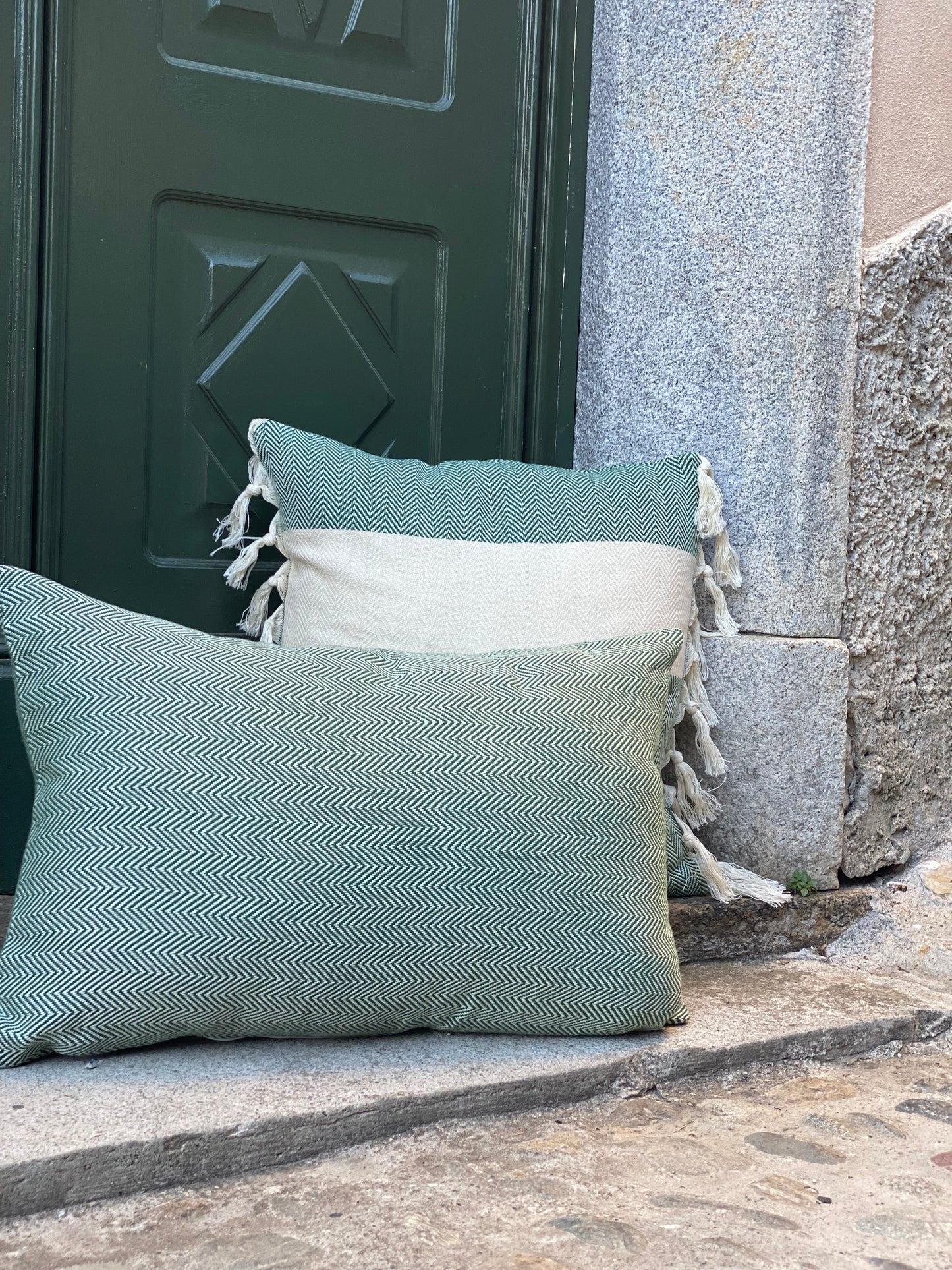 Beachie kussen Cannes Donker groen 60 x 40 cm