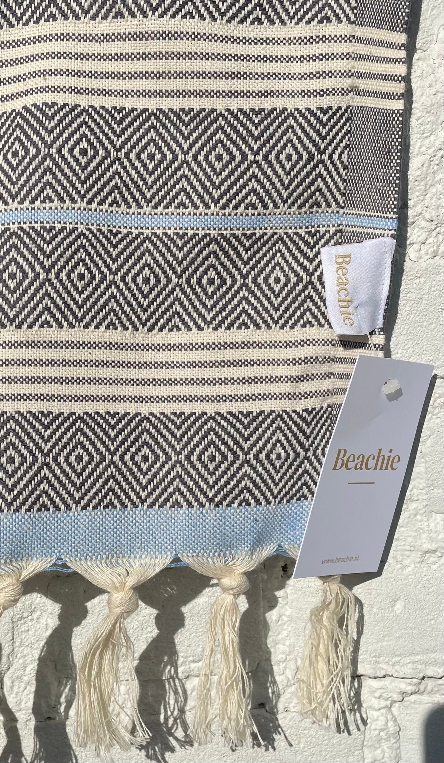 Beachie Blanes antraciet - baby blauw